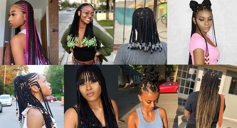 Box Braids With Beads at the End: 8 Styles to Try Out