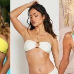 different ways to wear a triangle bikini top